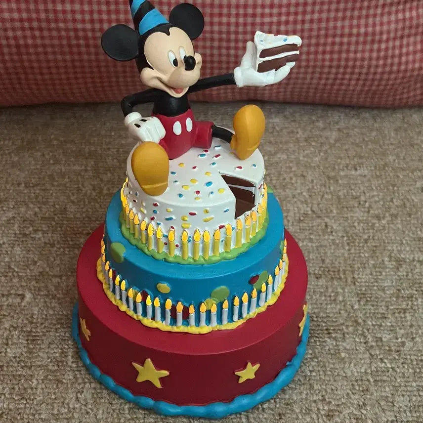 [BUNJANG] Disney Mickey Mouse Cake Figurine with Light / 디즈니 미키마우스 케이크 피규어