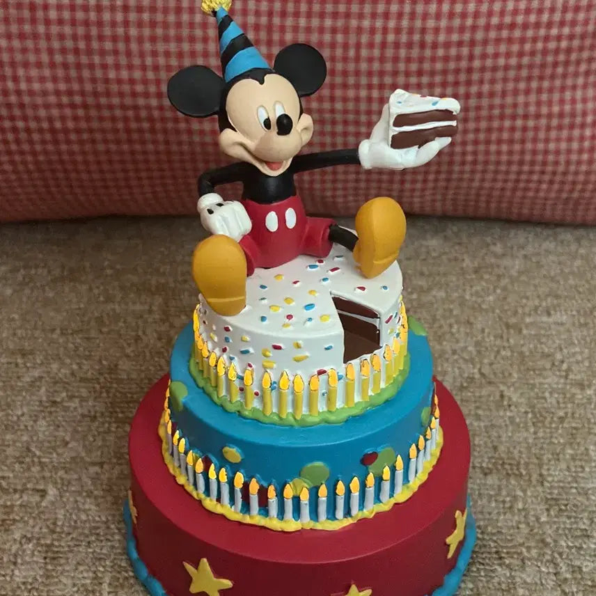 [BUNJANG] Disney Mickey Mouse Cake Figurine with Light / 디즈니 미키마우스 케이크 피규어