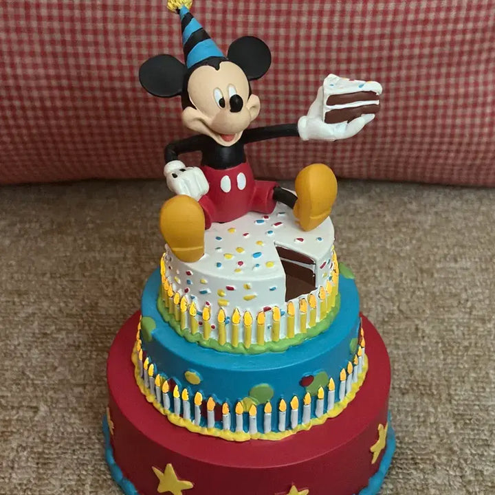 [BUNJANG] Disney Mickey Mouse Cake Figurine with Light / 디즈니 미키마우스 케이크 피규어