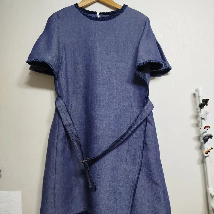 [BUNJANG] System Ruffled Sleeve Mini Dress / 시스템 러플소매 미니 원피스