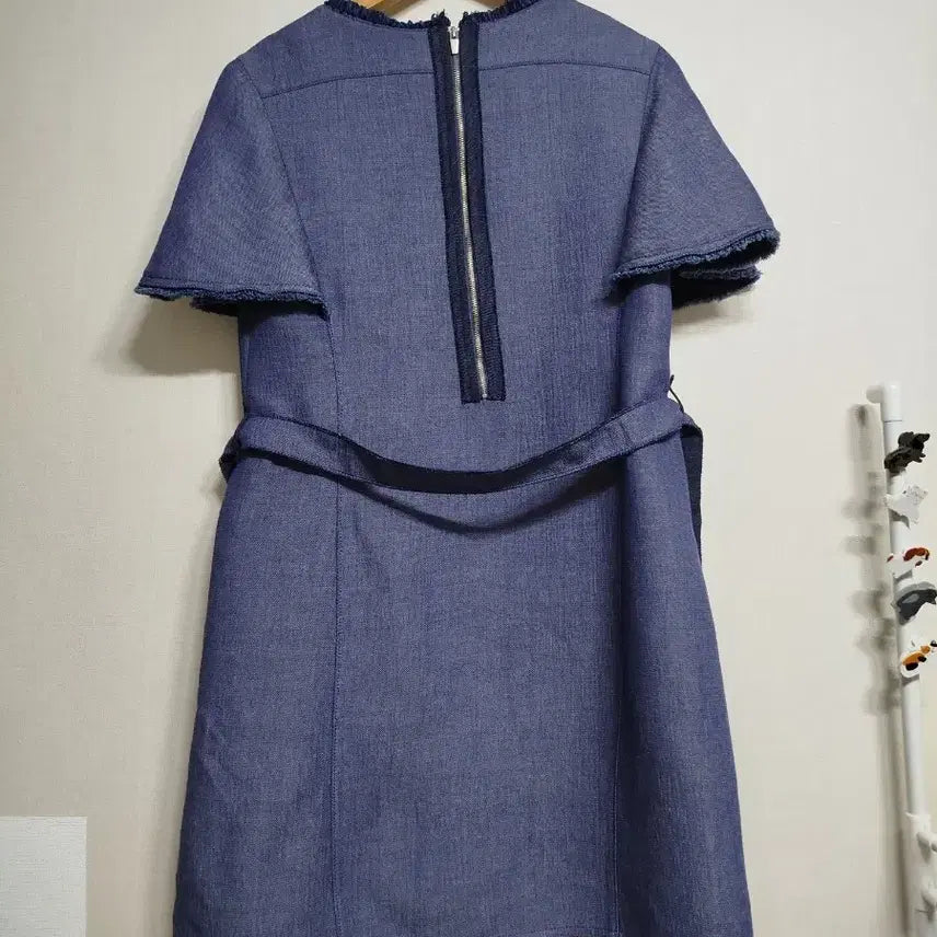 [BUNJANG] System Ruffled Sleeve Mini Dress / 시스템 러플소매 미니 원피스