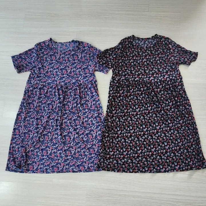 [BUNJANG] Summer Cold Touch Pajama Dress Set (2 Types) / 여름 냉감 잠옷 원피스 2종