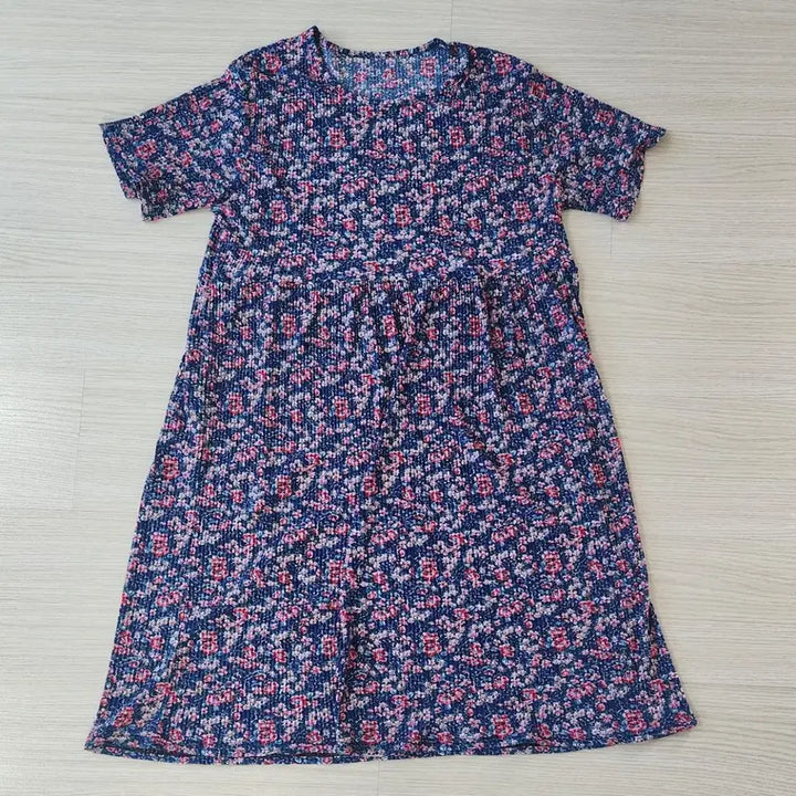 [BUNJANG] Summer Cold Touch Pajama Dress Set (2 Types) / 여름 냉감 잠옷 원피스 2종