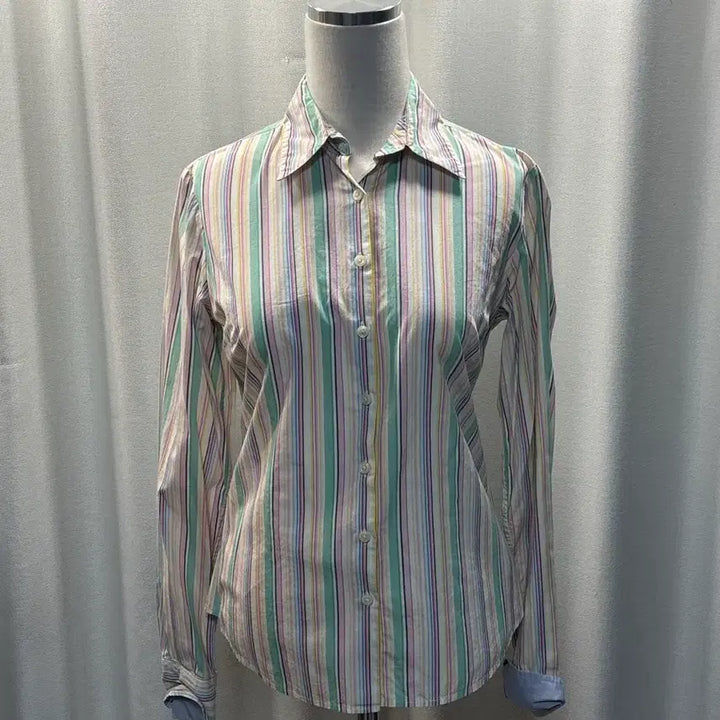 [BUNJANG] Tommy Hilfiger Striped Long Sleeve Shirt / 타미힐피거 스트라이프 긴팔 셔츠