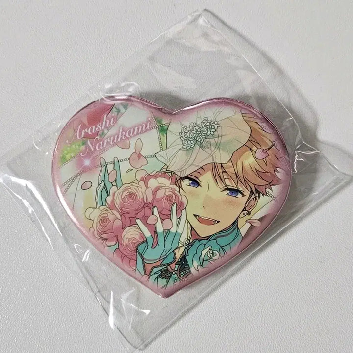 [BUNJANG] Ensemble Stars Arashi Wedding Heart Can Badge / 앙스타 아라시 웨딩 하트 캔뱃지 뱃지