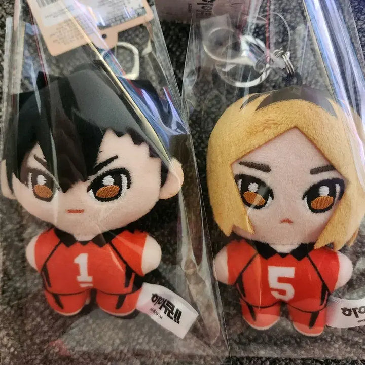 [BUNJANG] Haikyuu!! Kenma &amp; Kuroo Plush Keychains Bundle Set / 하이큐 켄마 + 쿠로오 봉제 키링 일괄 양도합니다