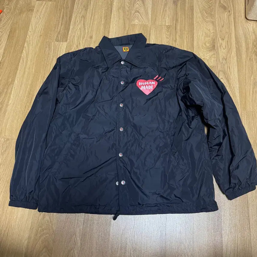 [BUNJANG] Human Made Coach Jacket Black XXL / 휴먼메이드 코치 자켓 블랙 xxl