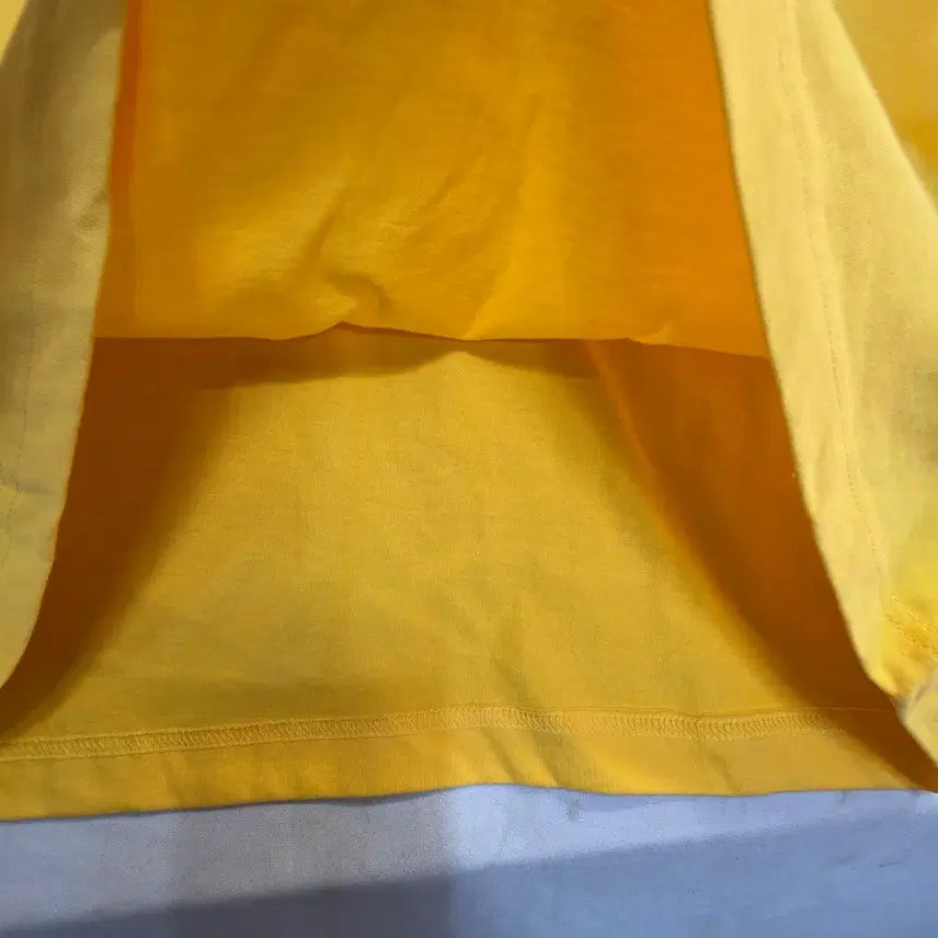 [BUNJANG] FILA Yellow Short-Sleeve T-Shirt (Unisex, Size 105) / 휠라 FILA남녀 옐로우 반팔 티셔츠105