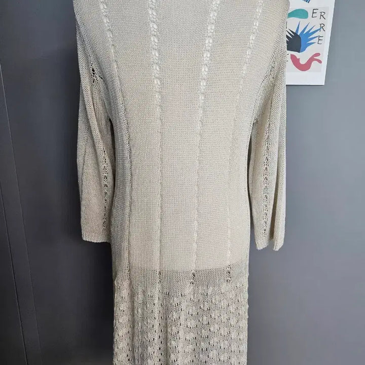 [BUNJANG] Ivory Long Knit Cardigan / 아이보리 롱 니트 가디건 바선생