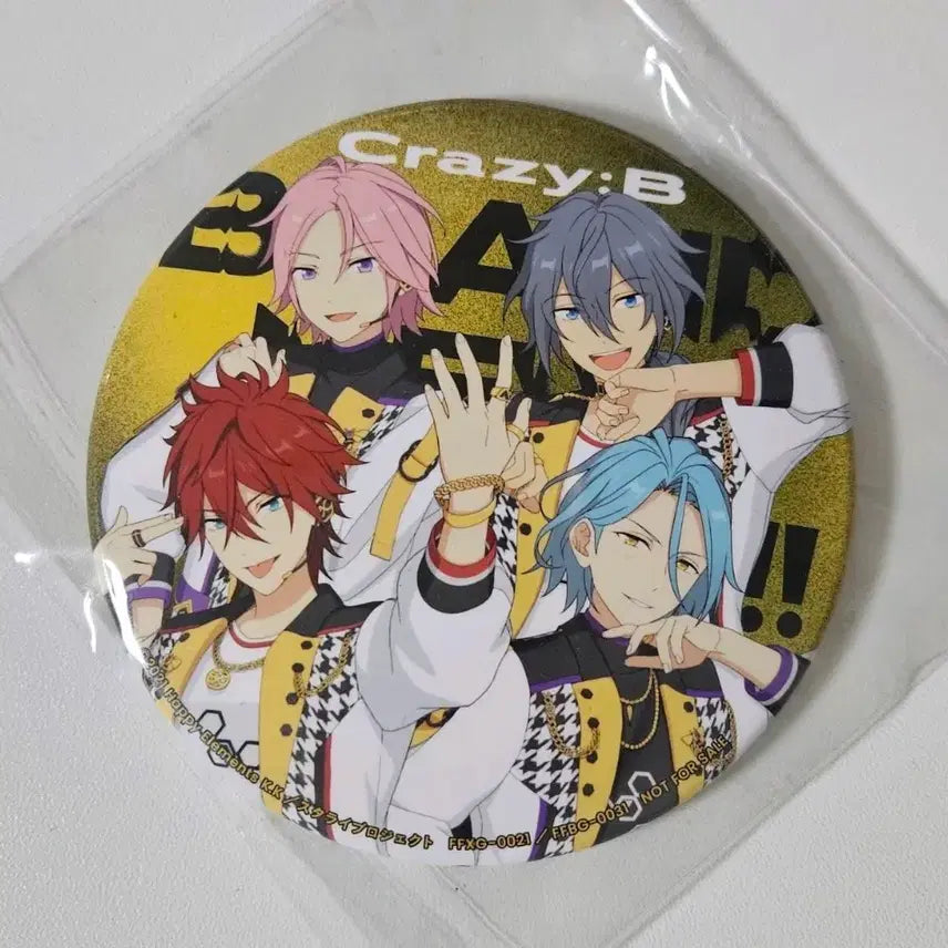 [BUNJANG] Ensemble Stars Crazy:B (Rinne, Kohaku, Niki, HiMERU) Can Badge Set / 앙스타 린네 코하쿠 니키 히메루 크레이지비 크비 캔뱃지 뱃지