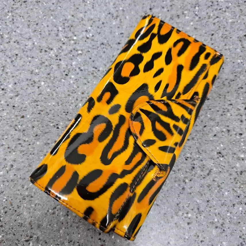 [BUNJANG] Yellow Leopard Print Wallet / 노란 호피 지갑
