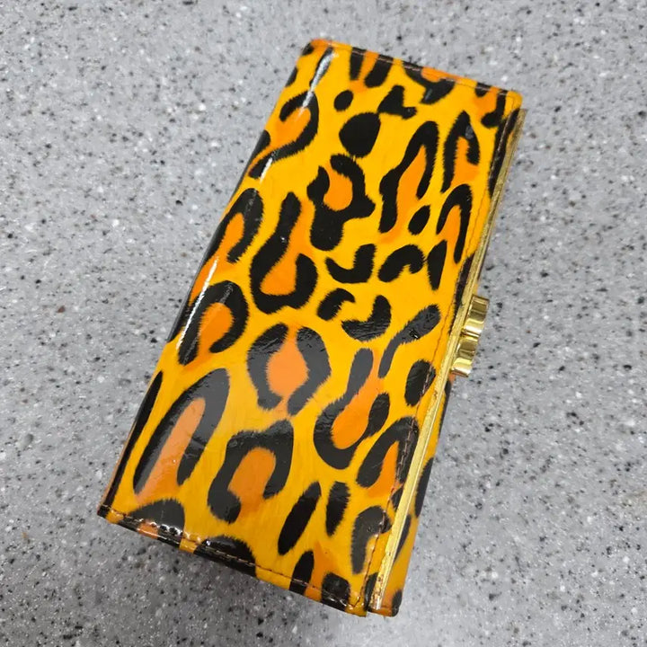 [BUNJANG] Yellow Leopard Print Wallet / 노란 호피 지갑