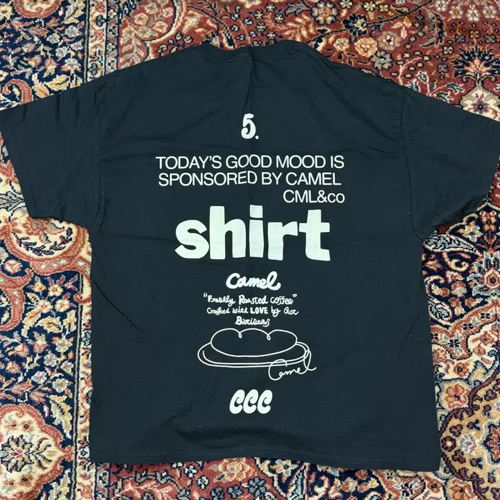 [BUNJANG] Camel Hanes T-Shirt Black XL / (XL) 카멜 헤인즈 camel hanes 티셔츠 블랙