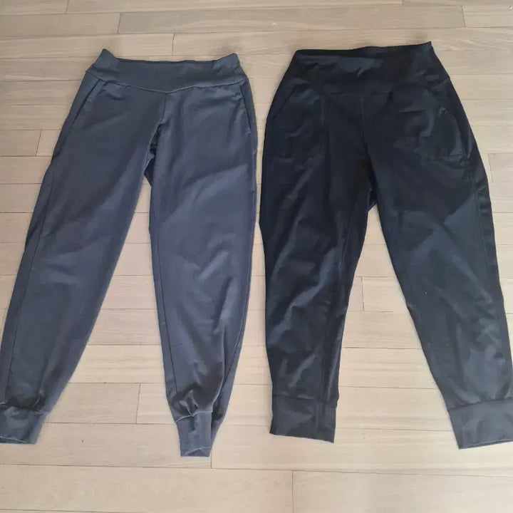 [BUNJANG] Jogger Pants - Black/Gray (Set of 2) / 검정/회색 조거팬츠 2종
