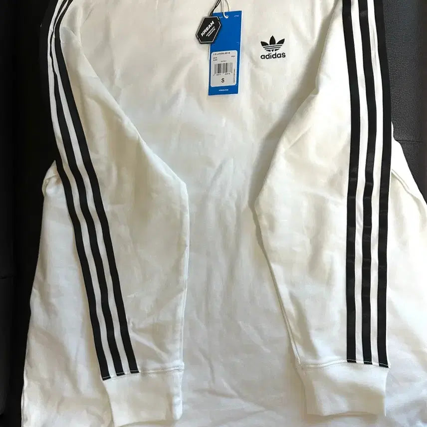 [BUNJANG] Adidas Three-Stripes Long Sleeve T-Shirt IR8060 White / [새상품] 아디다스 삼선 롱슬리브 티셔츠 IR8060