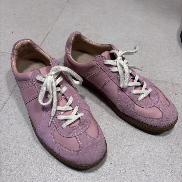 [BUNJANG] Spao German Army Runner Melange Pink Shoes / 슈펜 독일군 멜란지핑크