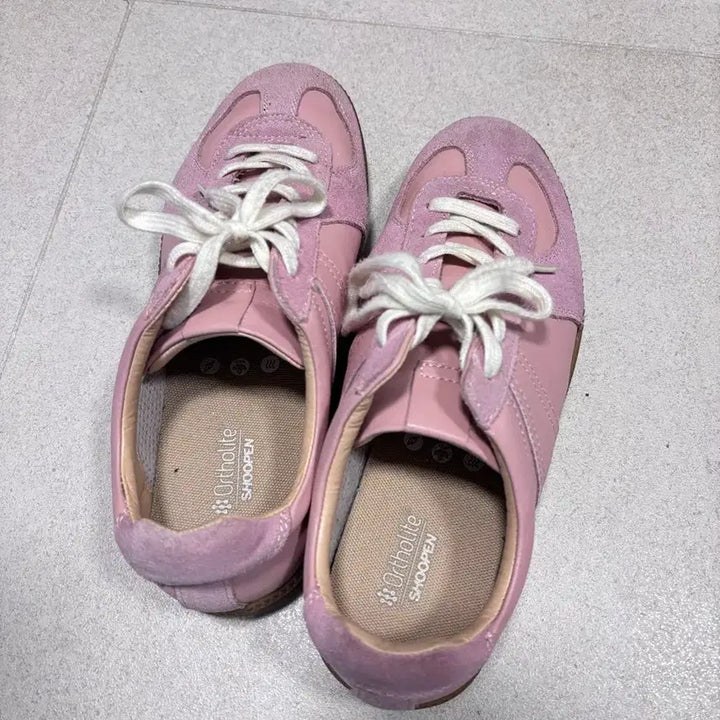 [BUNJANG] Spao German Army Runner Melange Pink Shoes / 슈펜 독일군 멜란지핑크