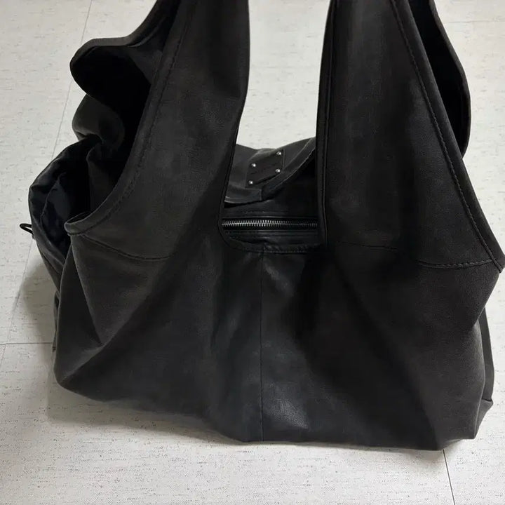 [BUNJANG] Squareline Terry Bag Black / 스퀘어라인 테리백 블랙