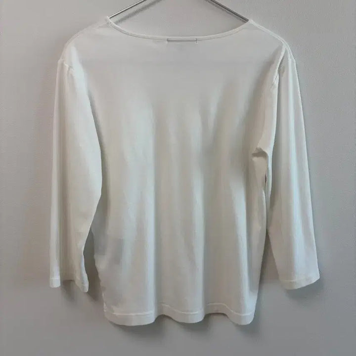 [BUNJANG] Ralph Lauren White 7.5-Sleeve T-Shirt / 랄프로렌 흰색 7.5부 티셔츠