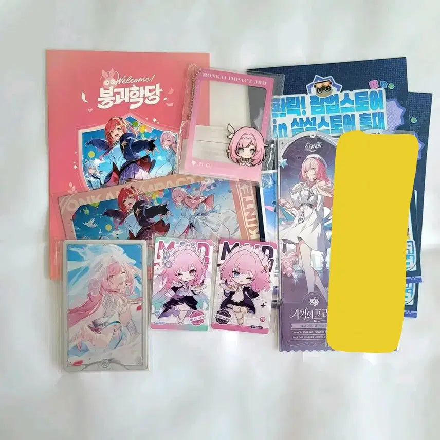[BUNJANG] Kirene &amp; Elysia Merchandise Bundle Set / 스타레일 키레네 붕3 엘리시아 포카 특전 팝업 티켓 키링 등 처분