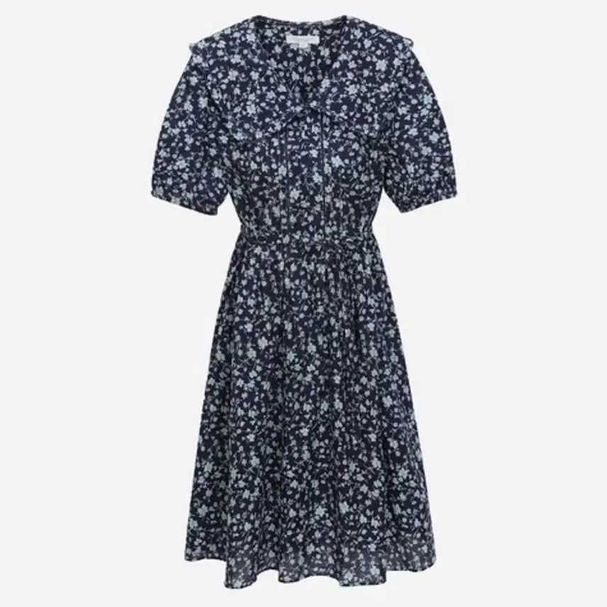 [BUNJANG] Thursday Island 24 Big Collar Flower Long Dress S / 써스데이아일랜드 24 빅카라 플라워 원피스 S