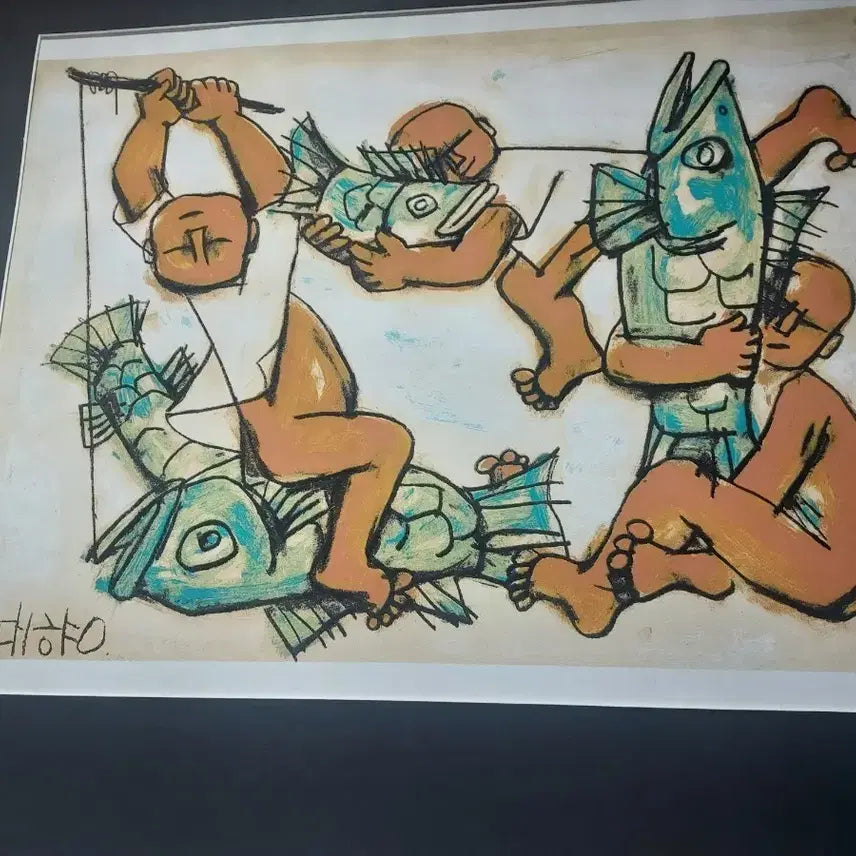 [BUNJANG] Lee Jung-seob Woodblock Print / 이중섭화가의 판화