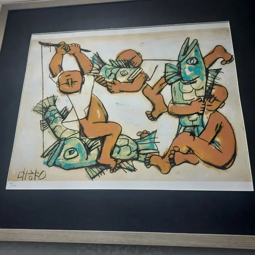 [BUNJANG] Lee Jung-seob Woodblock Print / 이중섭화가의 판화