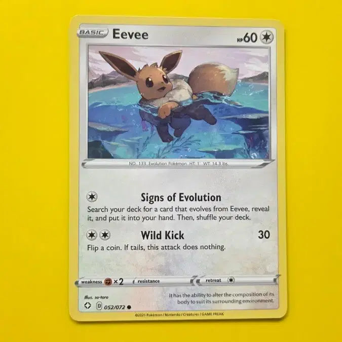 [BUNJANG] Pokemon Card Eevee 052/072 North American Version / 포켓몬카드 이브이 052/072 북미판