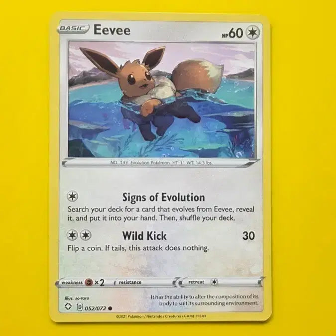 [BUNJANG] Pokemon Card Eevee S-Class North American Version / 포켓몬카드 이브이 s급 북미판
