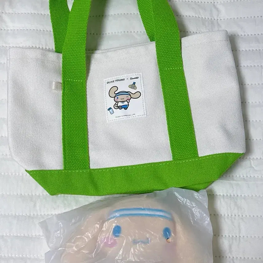 [BUNJANG] Sanrio Cinnamoroll Tote Bag / 올리브영 산리오 토트백 가방 시나모롤 태닝 시나모롤
