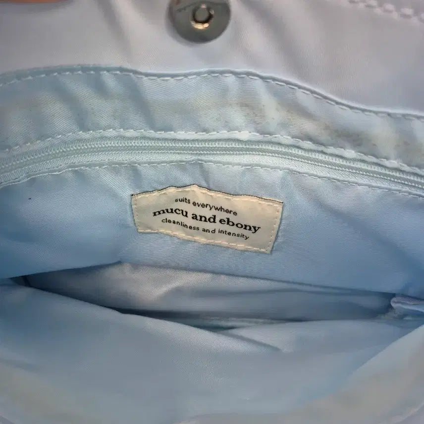 [BUNJANG] Mookoo &amp; Ebony Shoulder Bag Sky Blue / 무쿠앤에보니 숄더백 하늘색