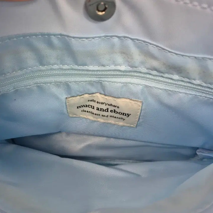 [BUNJANG] Mookoo &amp; Ebony Shoulder Bag Sky Blue / 무쿠앤에보니 숄더백 하늘색
