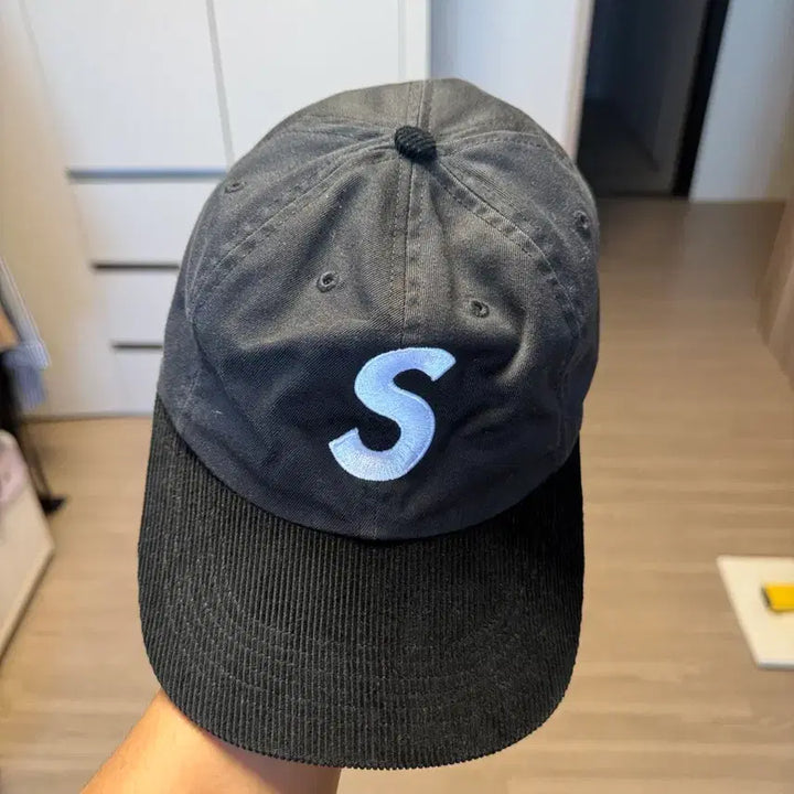 [BUNJANG] Supreme Two-Tone S Logo 6-Panel Hat Black - 24SS / 슈프림 투톤 S 로고 6-패널 블랙 - 24SS