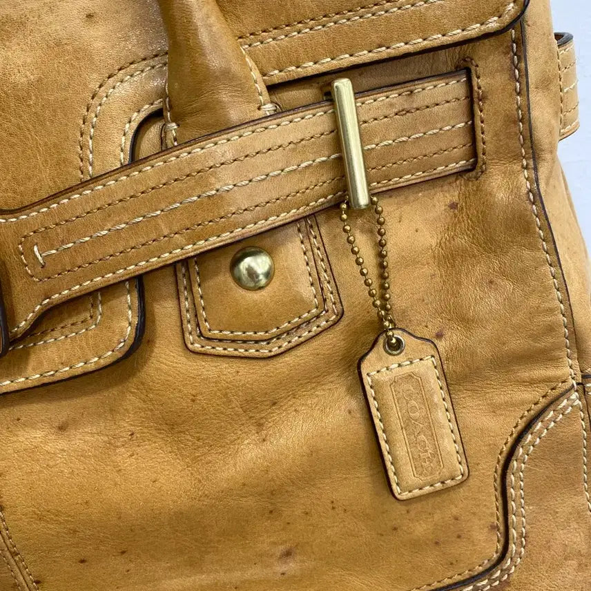 [BUNJANG] Vintage 90s Coach Leather Shoulder Bag Handbag / [유일매물] 90s 올드 코치 빈티지 가죽 레더 숄더백 핸드백