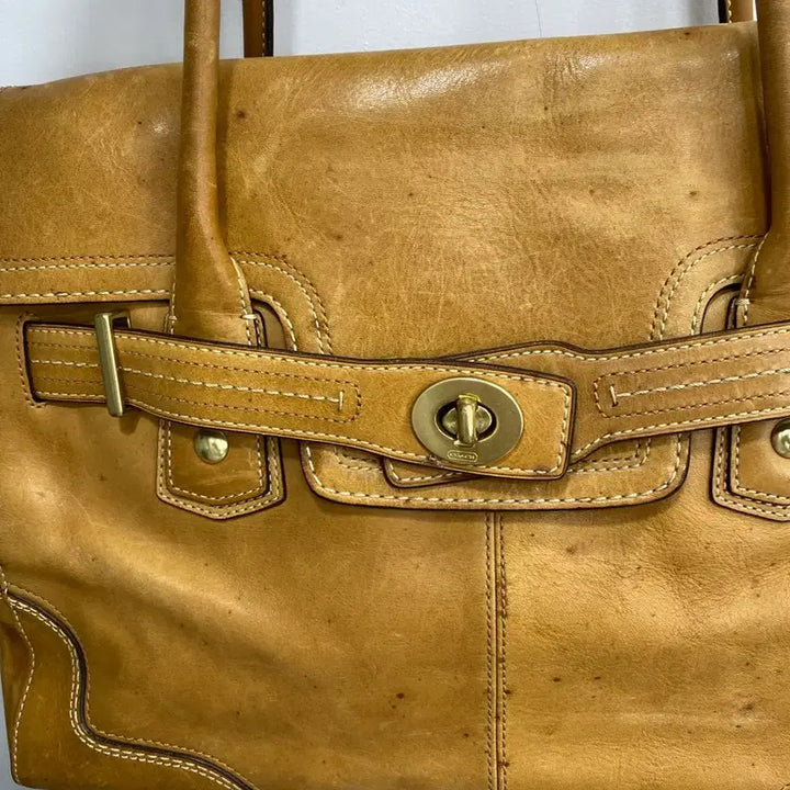 [BUNJANG] Vintage 90s Coach Leather Shoulder Bag Handbag / [유일매물] 90s 올드 코치 빈티지 가죽 레더 숄더백 핸드백