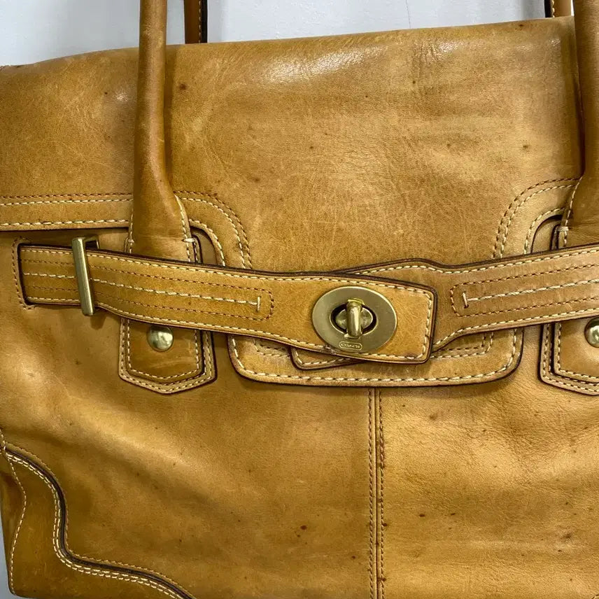 [BUNJANG] Vintage 90s Coach Leather Shoulder Bag Handbag / [유일매물] 90s 올드 코치 빈티지 가죽 레더 숄더백 핸드백