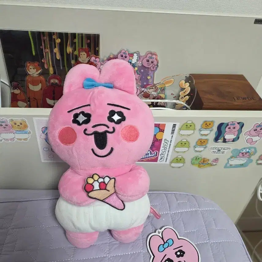 [BUNJANG] Ppannjyu Ppannjyu Rabbit Mascot Plush Doll / 오빤쮸 빤쮸토끼 마스코트 봉제인형