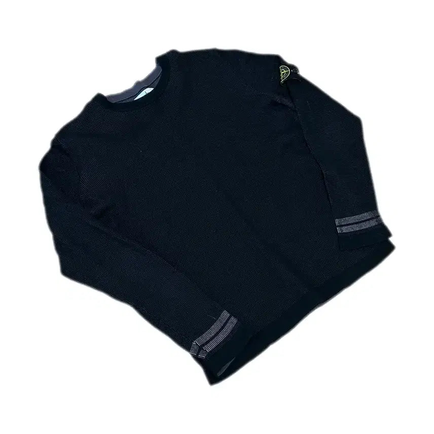 [BUNJANG] Stone Island 19SS Black Waffle Knit / 스톤아일랜드 19ss 블랙 와플 니트