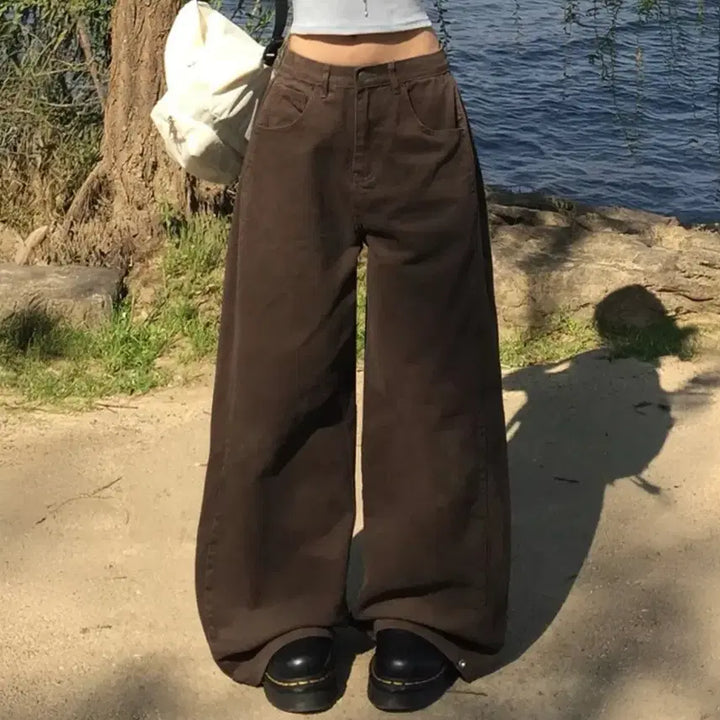 [BUNJANG] Modi Mood Side Snap 3-Way Wide Cotton Pintuck Pants / 모디무드 사이드 스냅 3-way 와이드 코튼 핀턱 팬츠