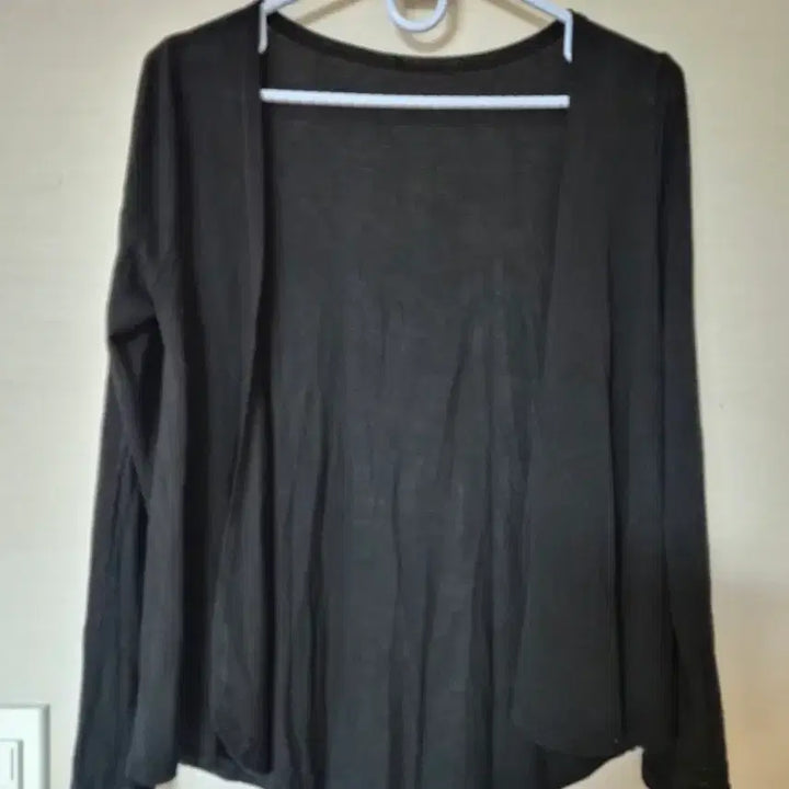 [BUNJANG] Black Open Cardigan - Transitional Outerwear / 블랙 오픈가디건 간절기 아우터