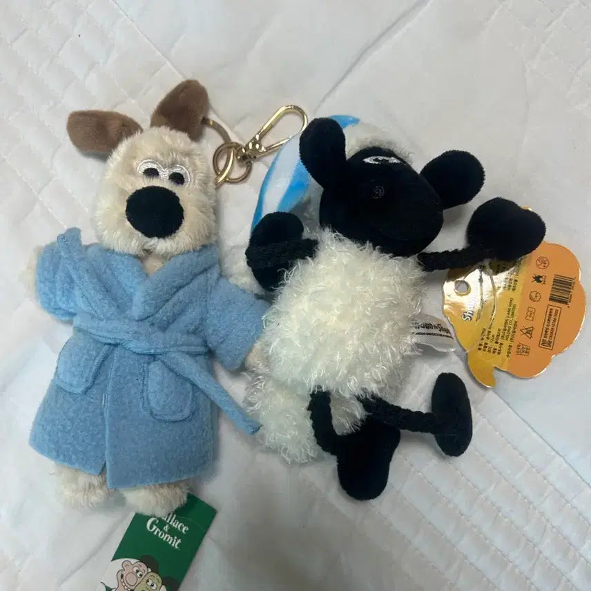 [BUNJANG] Gromit &amp; Shaun the Sheep Collaboration Keychain Set / 아비노 콜라보 그로밋, 숀더쉽 키링