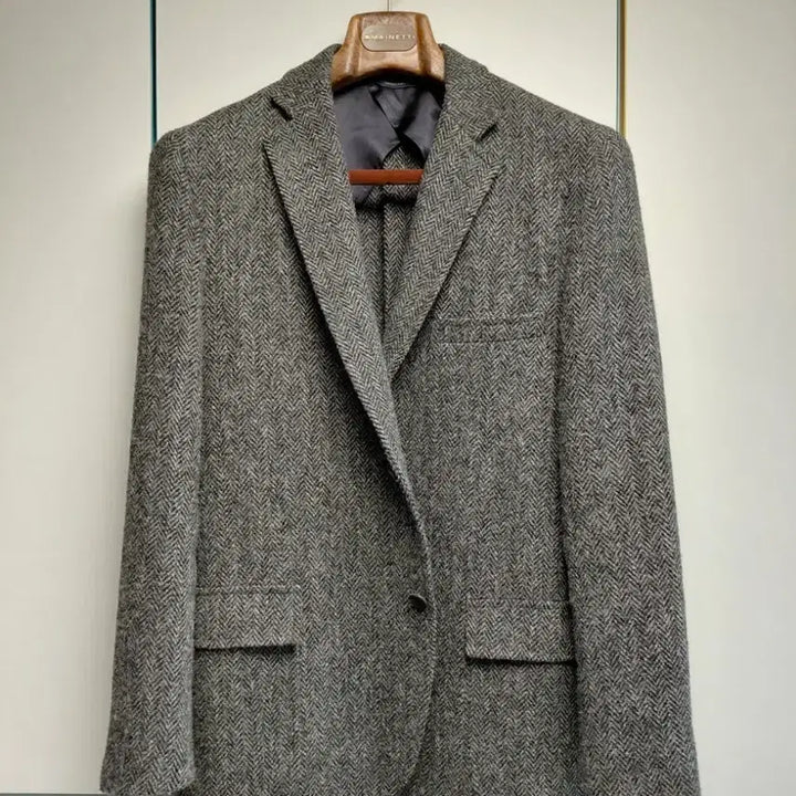 [BUNJANG] Brooks Brothers Harris Tweed Herringbone Blazer 44R / [44R] 브룩스 브라더스 해리스 트위드 헤링본 블레이저(스포츠 코트)
