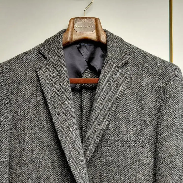 [BUNJANG] Brooks Brothers Harris Tweed Herringbone Blazer 44R / [44R] 브룩스 브라더스 해리스 트위드 헤링본 블레이저(스포츠 코트)