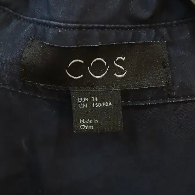 [BUNJANG] COS Navy Short Sleeve Shirt Dress / COS 코스 네이비 반팔 셔츠 원피스