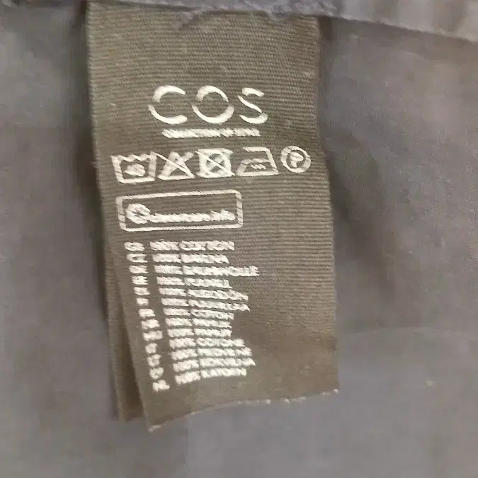 [BUNJANG] COS Navy Short Sleeve Shirt Dress / COS 코스 네이비 반팔 셔츠 원피스
