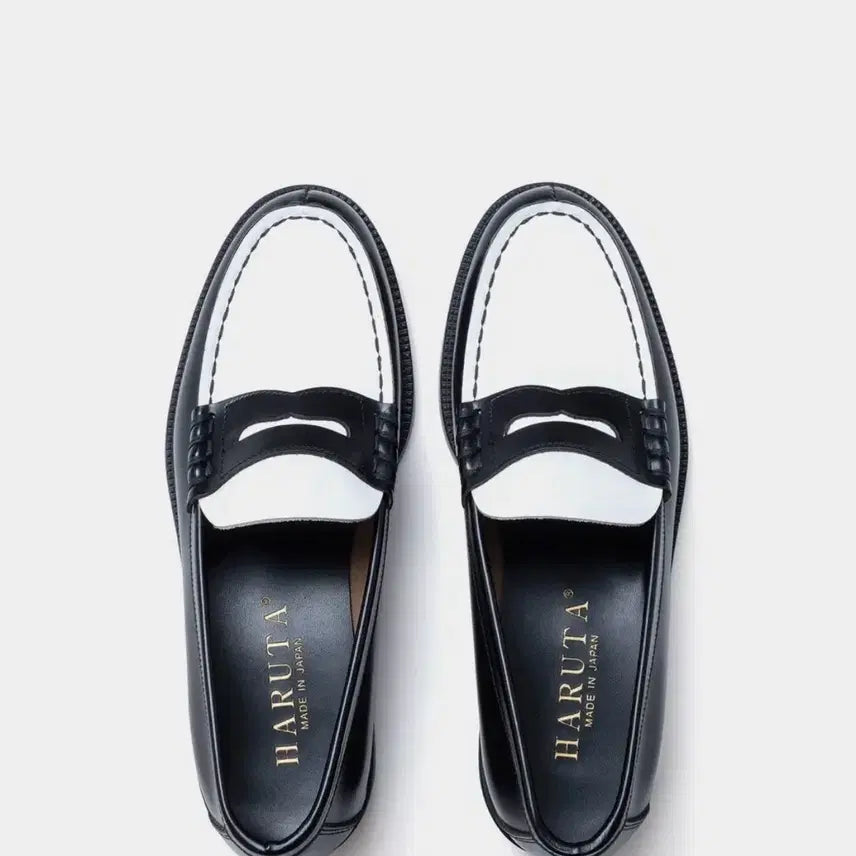 [BUNJANG] Haruta Penny Loafers (BK&amp;WH) HS-906 Men&