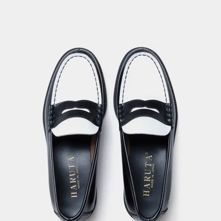 [BUNJANG] Haruta Penny Loafers (BK&amp;WH) HS-906 Men&