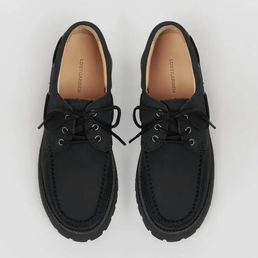 [BUNJANG] Lost Garden Harbor Black Boat Shoes Size 42 / 로스트가든 하버 Harbor Black 42