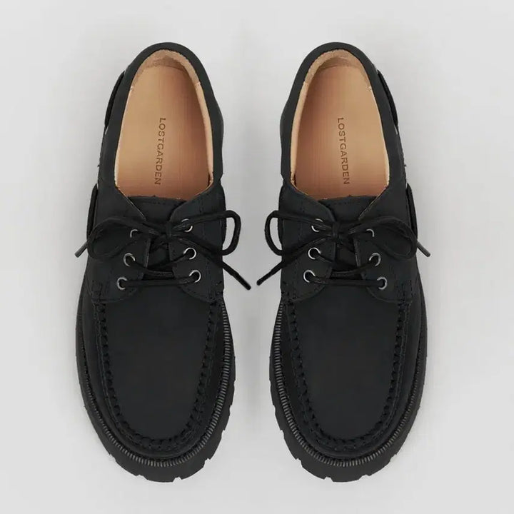 [BUNJANG] Lost Garden Harbor Black Boat Shoes Size 42 / 로스트가든 하버 Harbor Black 42