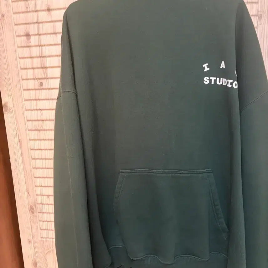 [BUNJANG] IAPP STUDIO Deep Green Hoodie / 아이앱스튜디오 딥그린 후드티